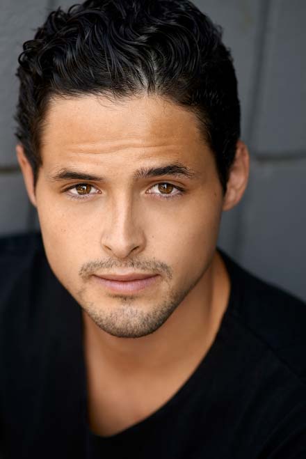 Natural light headshot of Latino actor. Photographed on location at Las Palmas Ave and Lexington Ave in Hollywood