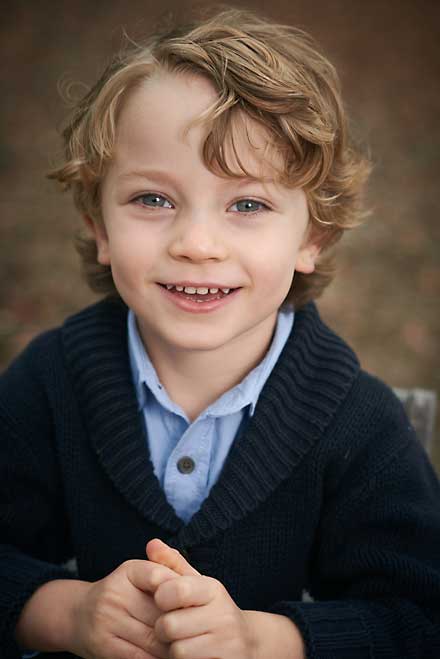Kids headshot in North Hollywood Park