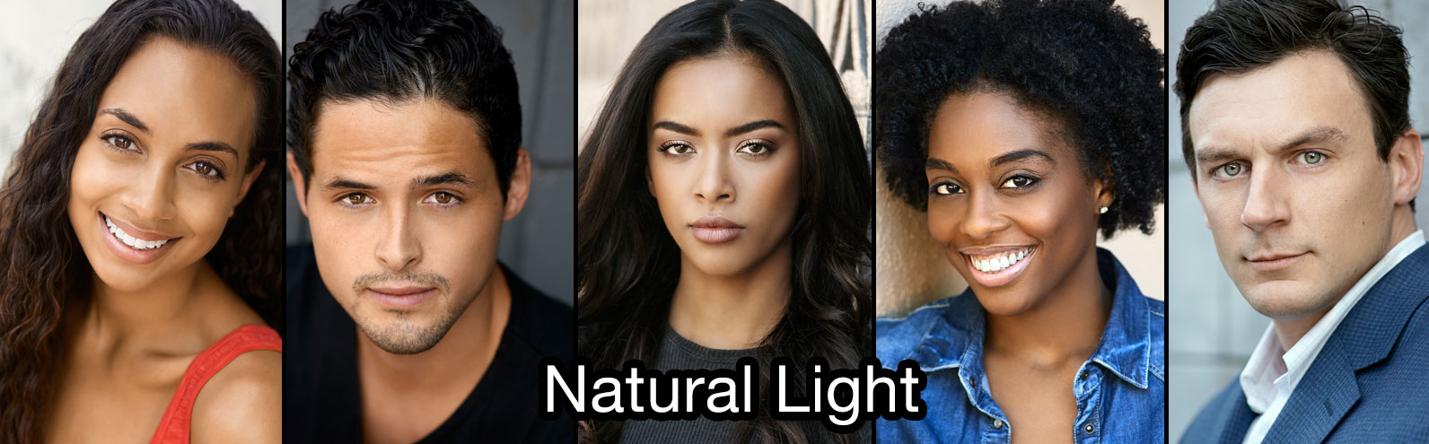 Sample of Natural Light Actor Headshots